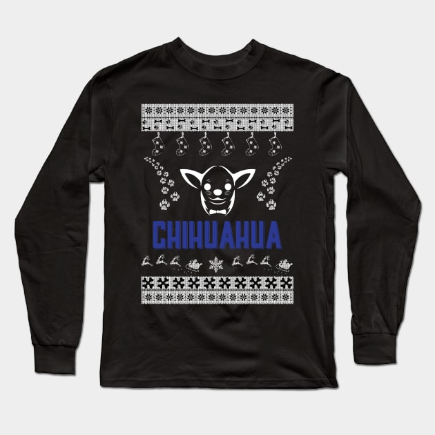 Merry Christmas CHIHUAHUA Long Sleeve T-Shirt by bryanwilly